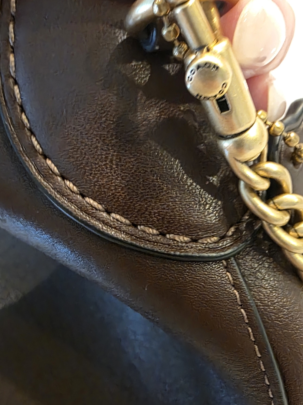 Coach Women's Maple Brooklyn 23 Leather Crossbody - Picture 8 of 8